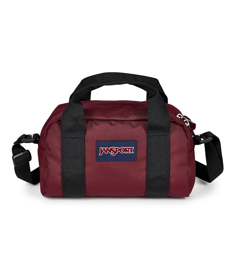 JanSport Weekender Mini Duffel - Travel or Gym Bag Cherry Lacquer
