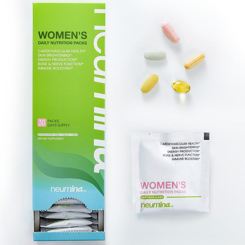 Womens Multivitamin Daily Vitamin Packs for Women, 30 Packs | All-in-One Vitamin Packs, Multivitamin for Women, Hair Skin & Nails Support, Energy Production, Bone Health, Stress Relief