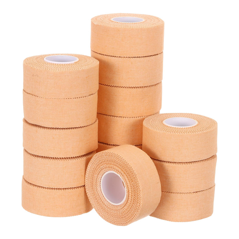 [Australia] - Athletic Sports Tape, Athletic Tape Strong Adhesive Easy Tear with Serrated Edges - Fitting for (Athletes/Sport Trainer/Gymnastics/Boxing) 1 in x 30 Ft, 15 Rolls, Ecru 