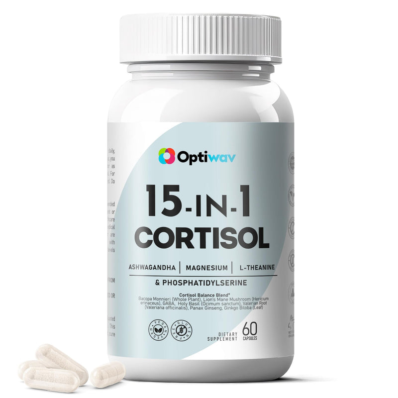[Australia] - Cortisol Detox Supplement for Women Men - Control & Lowering High Cortisol Level - Balance Calm Stress Relief Cleanse Adrenal Health Support - Magnesium Ashwagandha Cortisol Blocker Reducer 