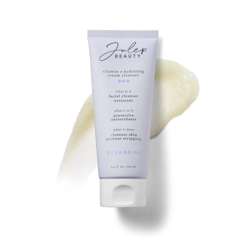 Julep Vitamin E Hydrating Cream Cleanser, Daily Face Wash with Ceramide NP & Essential Oils, Antioxidant Formula for Hydrated Balanced Skin Vitamin E Cream Cleanser