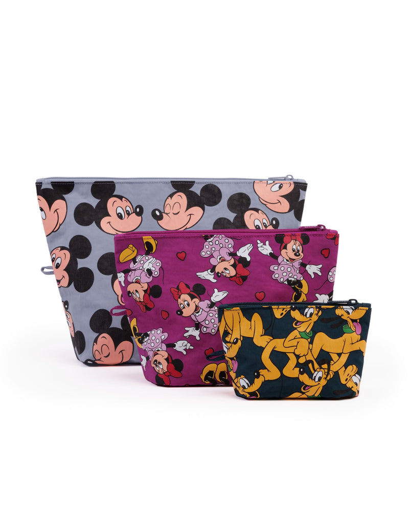 BAGGU Go Pouch Set Mickey, Minnie, & Pluto