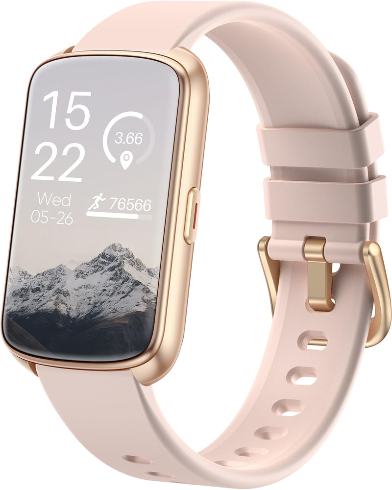 [Australia] - Fitness Tracker, Smart Watch for Women Men with 24/7 Heart Rate/Blood Pressure/Blood Oxygen Monitor,Sleep Tracker,Step & Calorie Counter, IP68 Waterproof Fitness Watches Compatible with Android&iPhone Pink 