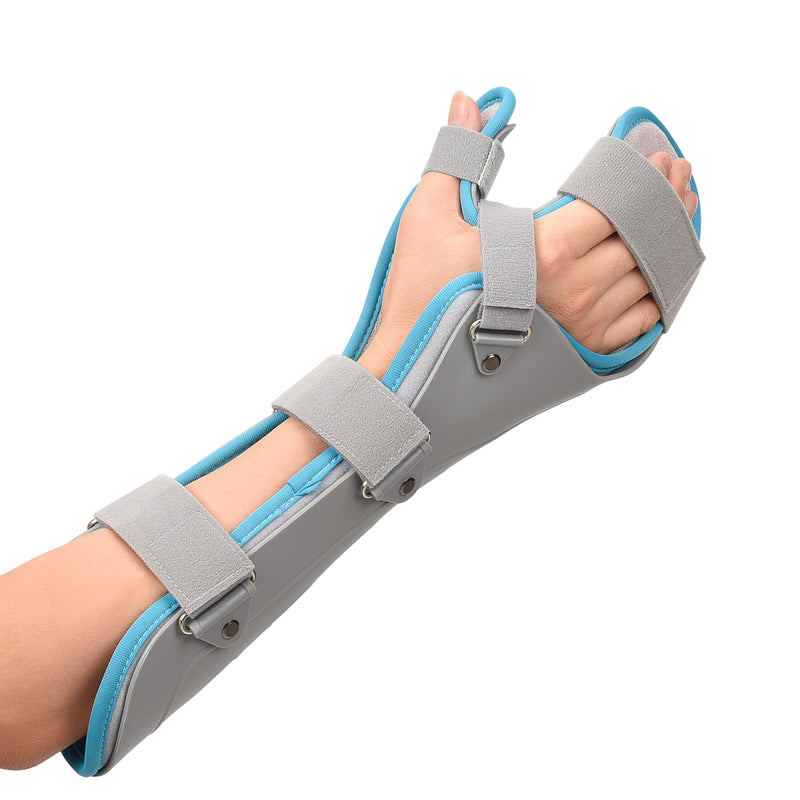 [Australia] - Hand Brace with Finger Support Hand Splint for Pain Relief Carpal Tunnel Wrist Brace Day & Night Support for Arthritis,Fracture,Sprain,Injury,Tendonitis, 16.5in (Right) Right 