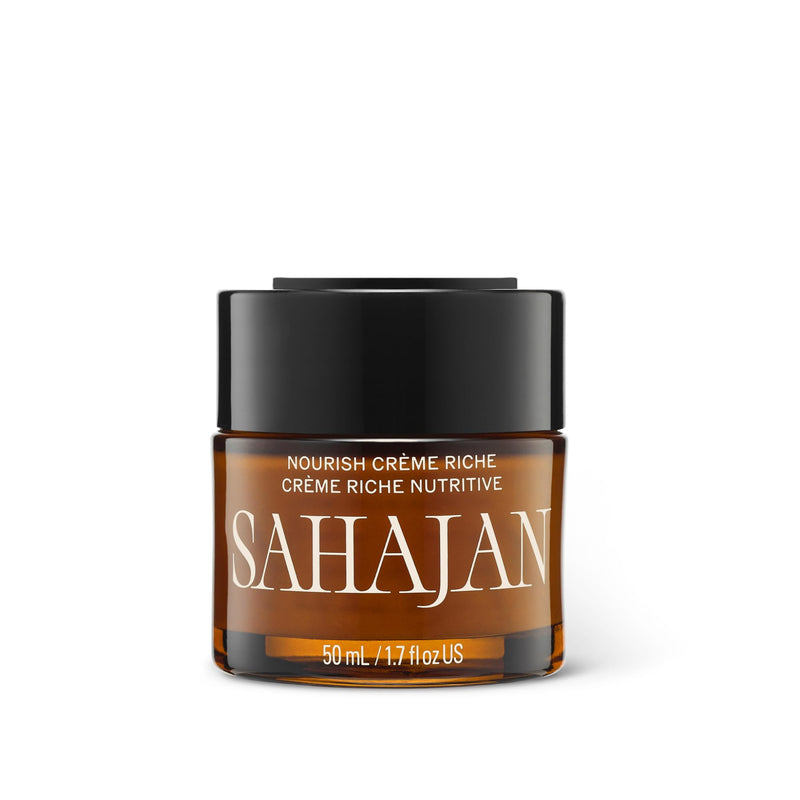 Sahajan Nourish Crème Riche, Anti-Aging Face Moisturizer, 1.7 oz | Ayurvedic formula with vitamin C, centella asiatica & triphala, supports firmer-looking skin & hydrates dryness