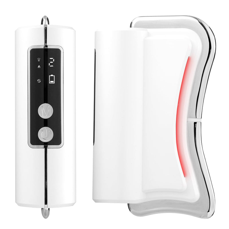Muscle Scraper Tool Fit Face and Neck, Electric Guasha Tool for Face Relaxation & Skincare with Light-Care, Suitable Gifts for Woman Girlfriend and Wife