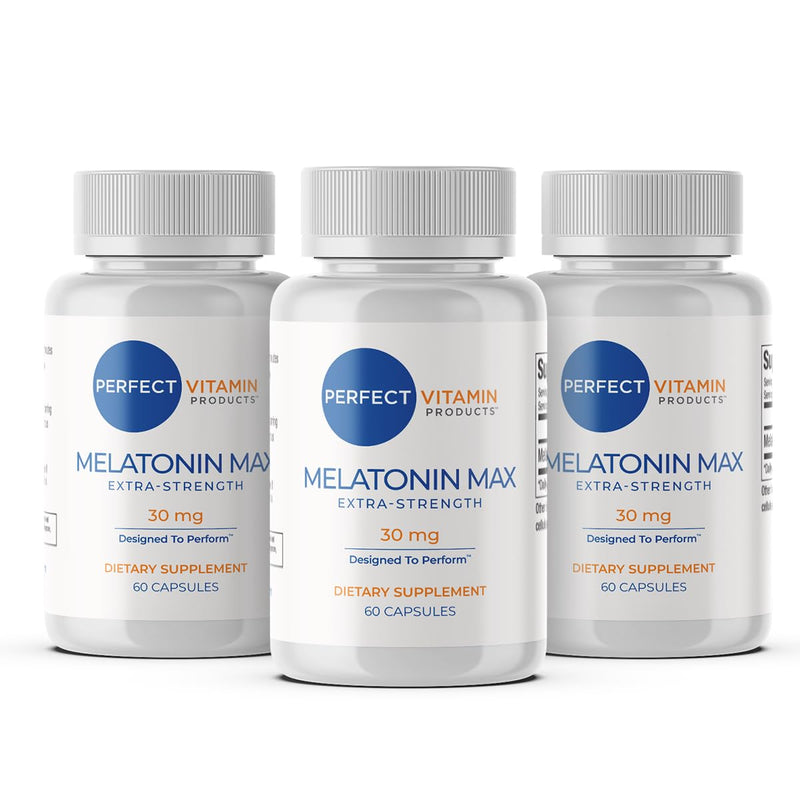 Melatonin 30mg High Dose Extra Strength Sleep Aid for Adults (180 Servings) | High Dose Melatonin Sleep Aid for Adults | Extra Strength, Non-Habit Forming, Drug-Free | Vegan, Non-GMO, Made in USA 180 Count (Pack of 1)