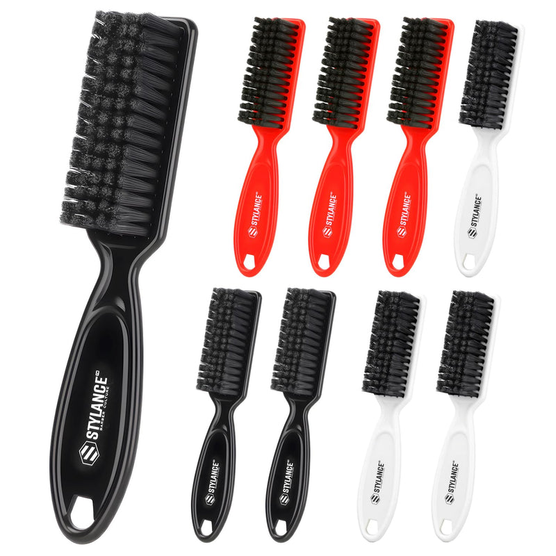 [Australia] - 9 Pcs Barber Clipper Cleaning Brush, Barber Clipper & Accessories Cleaning Supplies, For Trimmer, Blade, Manicure Nylon Brush, Hair Styling Tool 