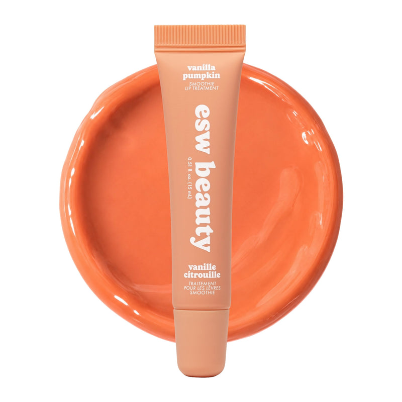 ESW Beauty Vanilla Pumpkin Lip Gloss & Hydrating Treatment for Lips | Pumpkin Spice Tint & Glossy Finish with Shea Butter & Vitamin E for Skin Barrier Moisturizing & Lip Repair, Korean Skin Care