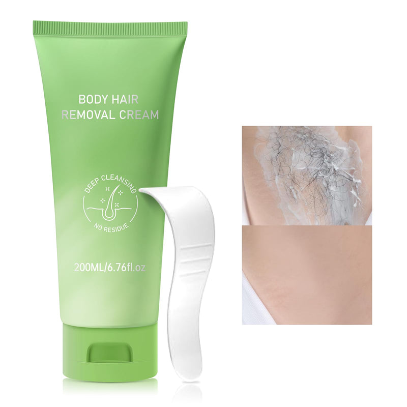 [Australia] - Hair Removal Cream For Women - Painless Body Hair Remover Sensitive Skin Hair Removal For Back Legs Fast And Gentle 6.76 Fl Oz 6.76 Fl Oz (Pack of 1) 