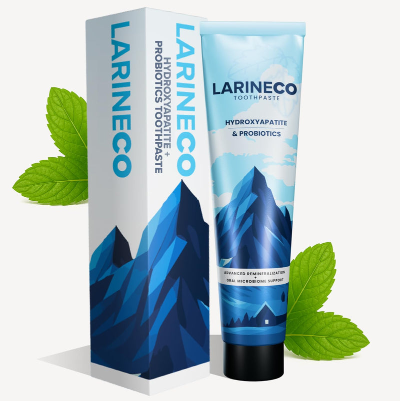 [Australia] - Larineco Nano Hydroxyapatite Toothpaste – Sulfate Free Remineralizing Toothpaste – Enamel Care, Gentle Whitening, Sensitive Teeth, Non Sulfate – 4oz 