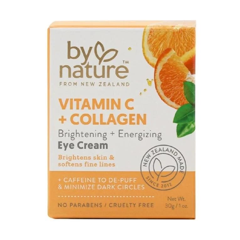 By Nature Vitamin C and Collagen Eye Cream, Brightening and Energizing Formula, 1 oz