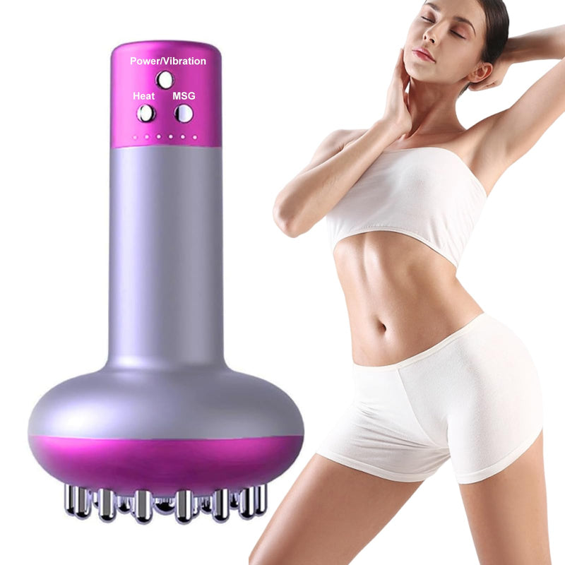 [Australia] - Lymphatic Drainage Massager，Help Reduce Stretch Mark, Cellulite, for Belly、 Neck、 Leg 、Hip Arm ，Improves Absorption of Skincare Body Oil Serum, Stretch Mark Creams and Stretch Mark Lotions (Purple) Purple 
