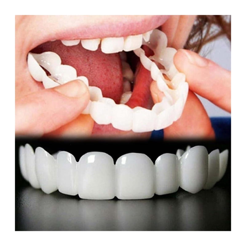 [Australia] - 2 PairsAdjustable, Top and Bottom,Temporary Nature and Comfortable, Regain Beautiful Smilefor Men and Women(White) White 