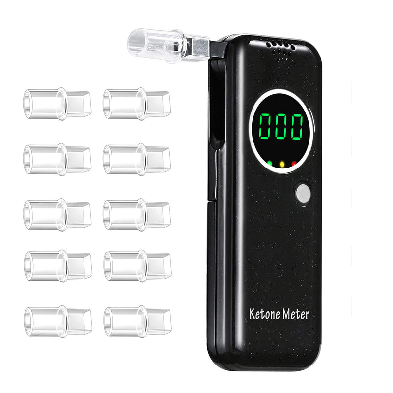 [Australia] - Professional Ketosis Meter - Portable Home Ketone Breath Monitoring Analyzer for Precise Keto Tracking, High-Accuracy Ketosis Breath Tester with 10 Mouthpieces 