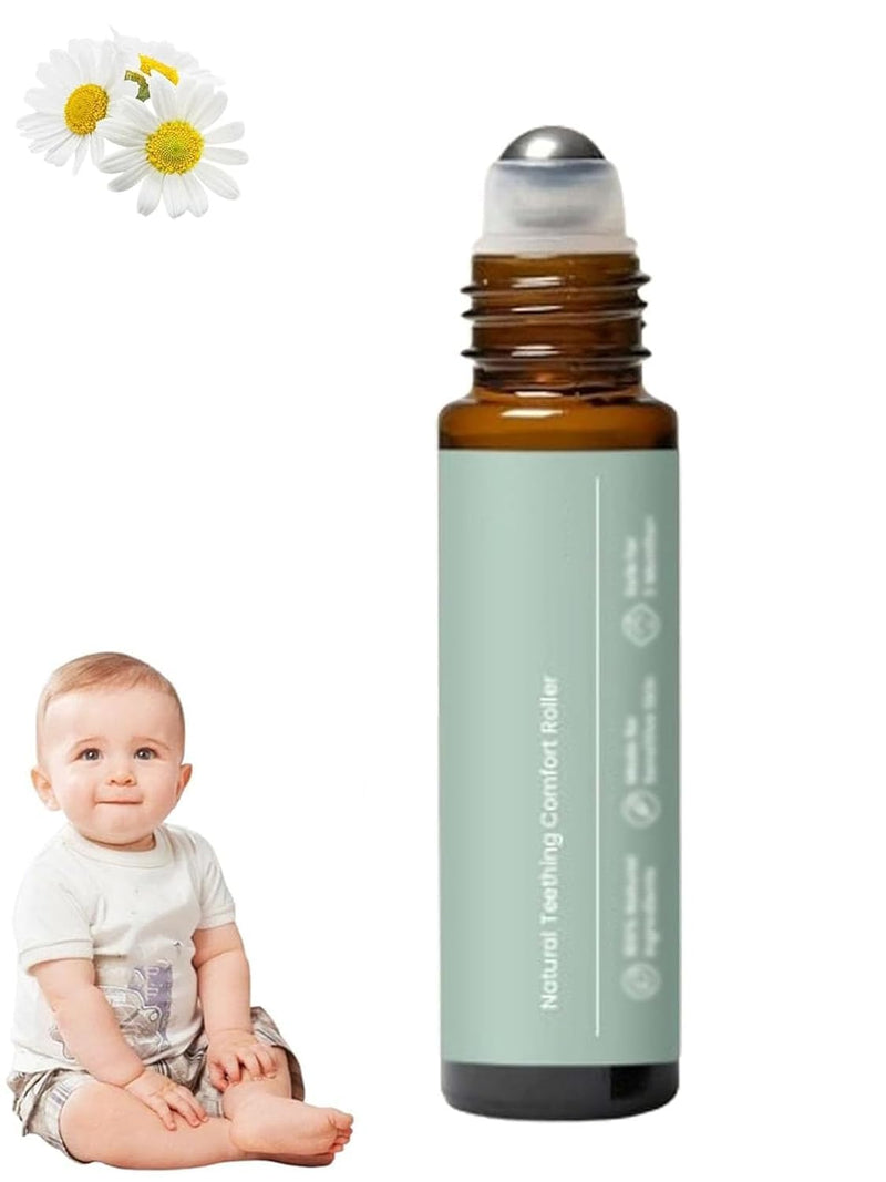 [Australia] - Mamas Teether, Teething Roller, Teething Relief Roller, Teething Roller All Natural for Babies, Natural Gentle Care Relief Rolle Oil 