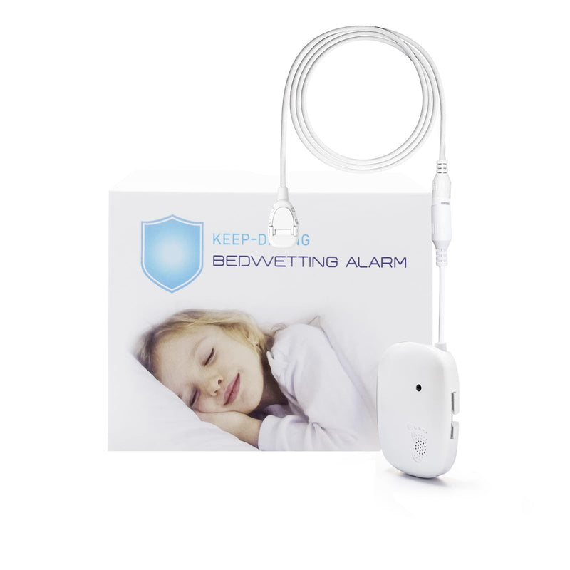 [Australia] - Bed Wetting Alarm for Boys Girls, Pee Alarm with Strong Vibration, Potty Training Alarm for Kids, White 