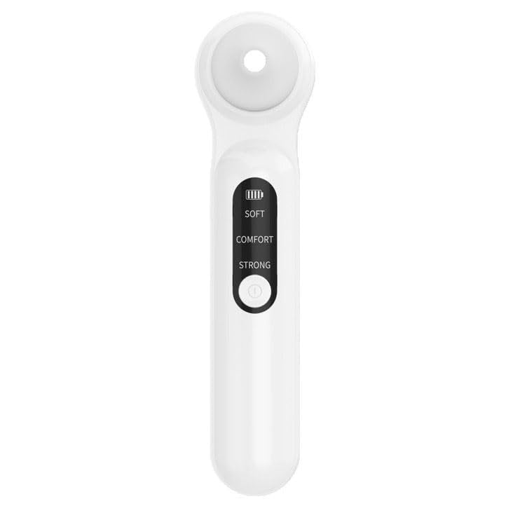 2025 LED Visible Blackhead Remover Pore Vacuum, Visual Rechargeable Blackhead Vacuum Facial Pore Cleaner-3- Intensity Level,N x Magnification,USB,Suitable for Women and Men (White)
