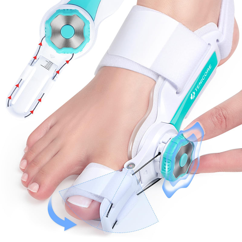 [Australia] - Bunion Corrector for Women Men Big Toe, Upgraded Angle Marker Line for Precise Adjustment, Bunions Fix for Relief, Orthopedic Toe Correction with Anti-slip Heel Strap, Suitable for Left and Right Feet, 1PC, Green, One Size 