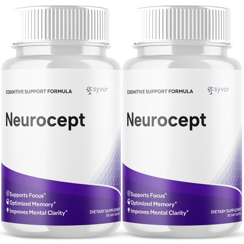 (2 Pack) Neurocept Capsules, Official Neurocept Supplement (120 Capsules)