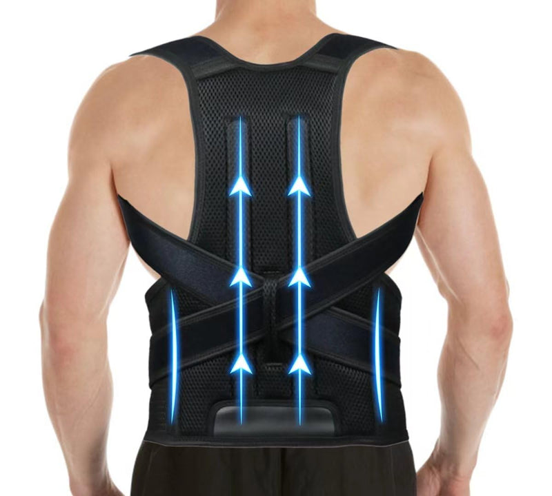 Posture Corrector for Men and Women,Adjustable Back Brace for Upper and Lower Back Pain Relief - Improve and Neck,Shoulder,Back Relieve XL(37"-42") XL(37"-42")