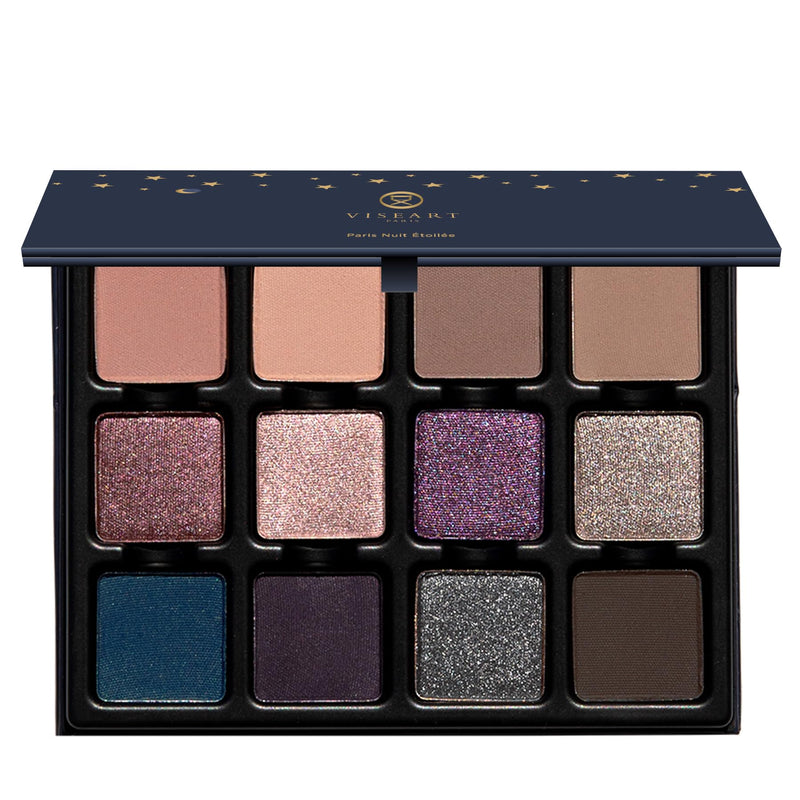 [Australia] - Viseart PARIS Nuit Étoilée Étendu Eyeshadow Makeup Palette - 12 Super Pigmented Shades, Matte & Shimmery Eyeshadow Palette, Long-lasting Wear, Cruelty-Free 