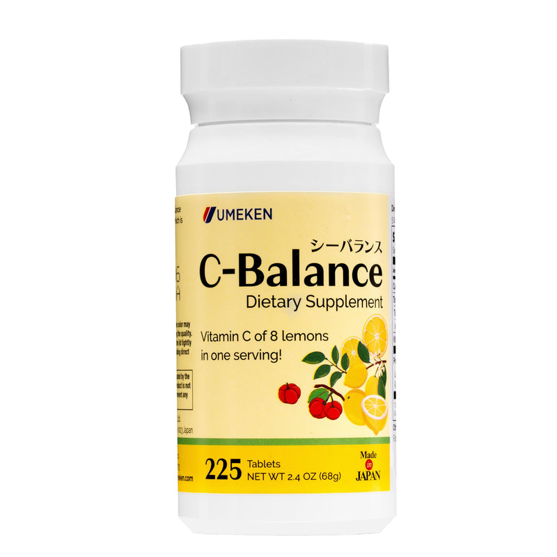 Umeken C-Balance Vitamin C Chewables, Acerola & Lemon Extract, High Potency Immune Support for Adults and Children, 68g (45-Day Supply, 1 Pack) 2.4 Ounce (Pack of 1)