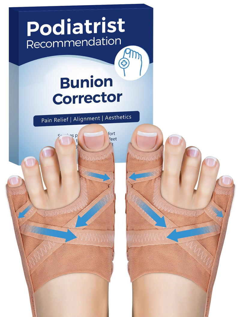 [Australia] - Bunion Corrector, Breathable Big Toe Straightener for Women and Men, Treatmedy Bunion Fix and Relief(1 Pair) Small 