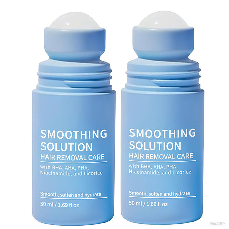 Ingrown Hair Treatment Serum, Smoothing Solution Ingrown Hair Treatment Roller, Gentle Exfoliation, for Underarms, Legs, and Chest, for Visibly Clearer, Smoother Skin (2pcs) 0.85 Fl Oz (Pack of 2)