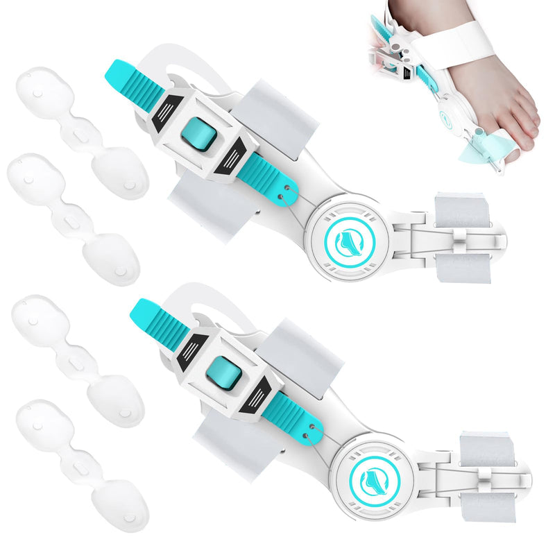 Upgraded Bunion Corrector for Women & Men, Orthopedic Bunions Correction with Non Slip Big Toe Straighteners, Adjustable Bunion Splint Suitable for Day/Night Feet Bunion Relief (2PCS)