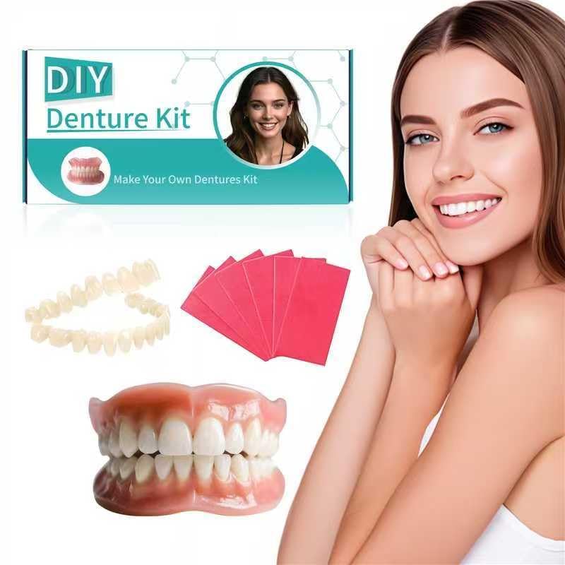 [Australia] - Dentures DIY Kit, Create Your Perfect Smile at Home: DIY Denture Fake Teeth Kit - Easy, Affordable, and Customizable Denture Solution-XX03 