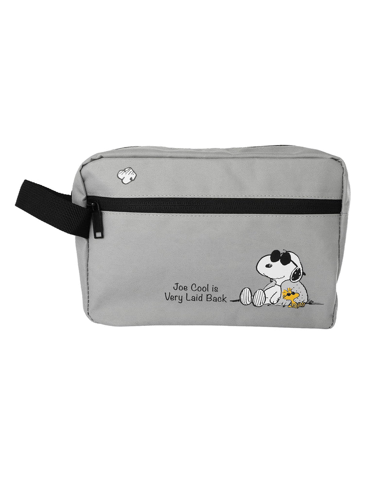 SALLY ROSE Peanuts Snoopy and Woodstock Travel Bag for Toiletries Official License, Joe Cool Hygiene Travel Bag