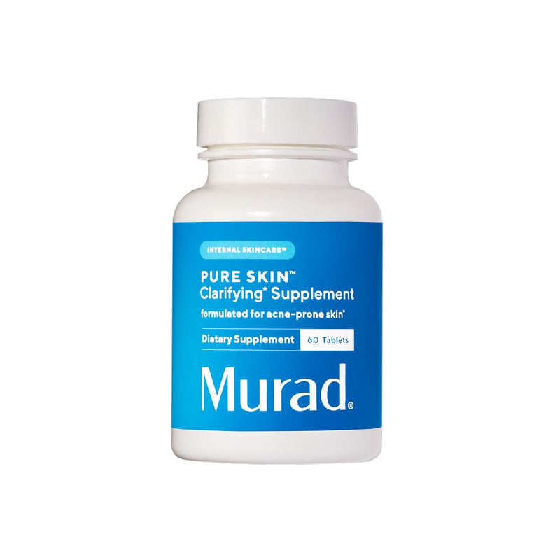 Murad Pure Skin Clarifying Supplement - Acne-Prone Skin - 60 Tablets | Acne supplements with Vitamin A, Burdock Root & Zinc support gut health to improve skin health 60 Count (Pack of 1)