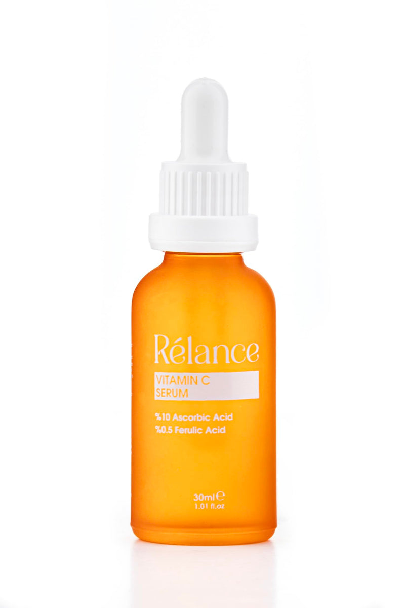 Relance Vitamin C Serum with 10% Ascorbic Acid, 0.5% Ferulic Acid, Anti-Aging Facial Treatment, 30ml, 1.01 fl oz