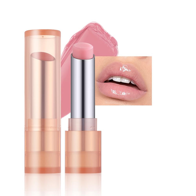 Moisturizing Lip Balm – Hydrating Nourishing Lip Care with Natural Ingredients, Vitamin E & Shea Butter, Smooth Non-Sticky Tinted Lip Balm for Dry & Chapped Lips, Soft Glossy Lipstick for Daily Use 2#