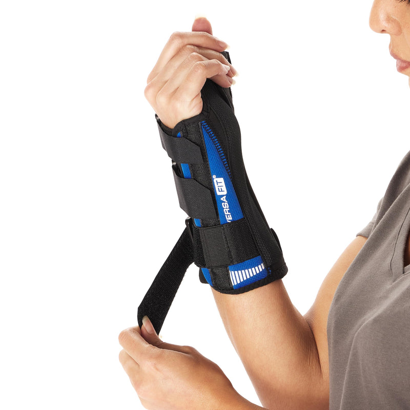 Ovation Medical Versa-Fit Thumb Splint - Premium Custom Fit Thumb Spica Splint and Wrist Support Brace - Comfortable, Structured Tendonitis Relief, Thumb Brace for Post Cast Support (Right, Standard) Right