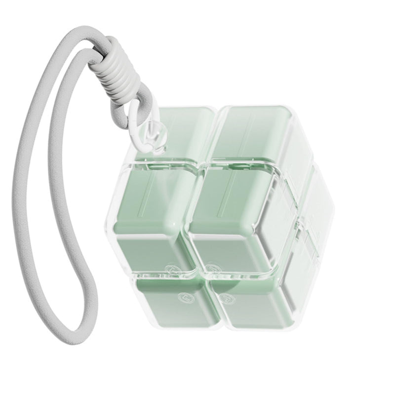 Weekly Pill Organizer, Travel 7 Day Pill Box Case with Magnetic Design, Easy Open Pill Container for 8 Compartments Portable Pill Case Medicine Holder for Vitamins Medication (Green) Green