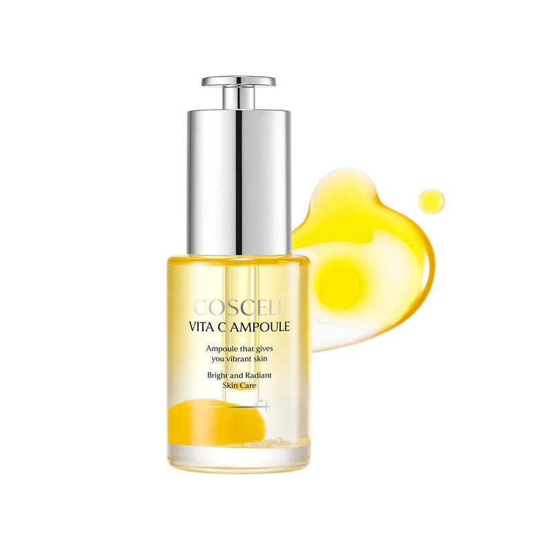 Korean Vitamin C Serum, Hydrating Glow for Dull Dry Skin, 30ml | Lightweight, fast-absorbing formula for a radiant-looking finish. Layer under moisturizer, AM and PM. 1.01 fl oz.
