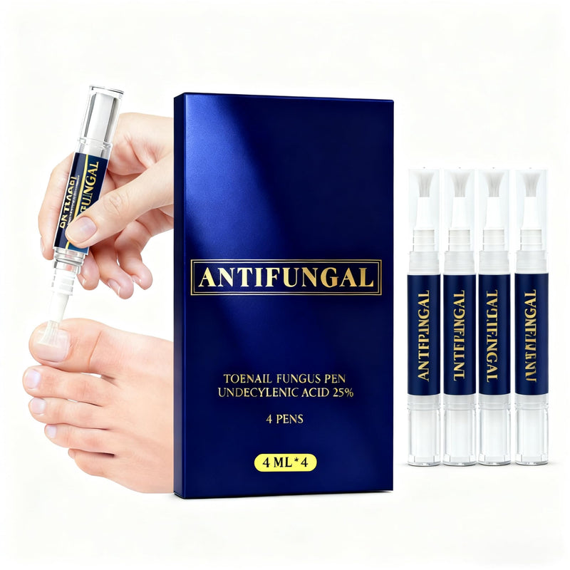 Toenail Fungi Treatment Extra Strength & Fungi Nail Pen - 4PC Fungi Nail Pen Repair for Damaged Nails,Targeted Solution for Nail Health Concerns (Athletes Ideal), 4ml/0.14FLOZ -2 Blue-3