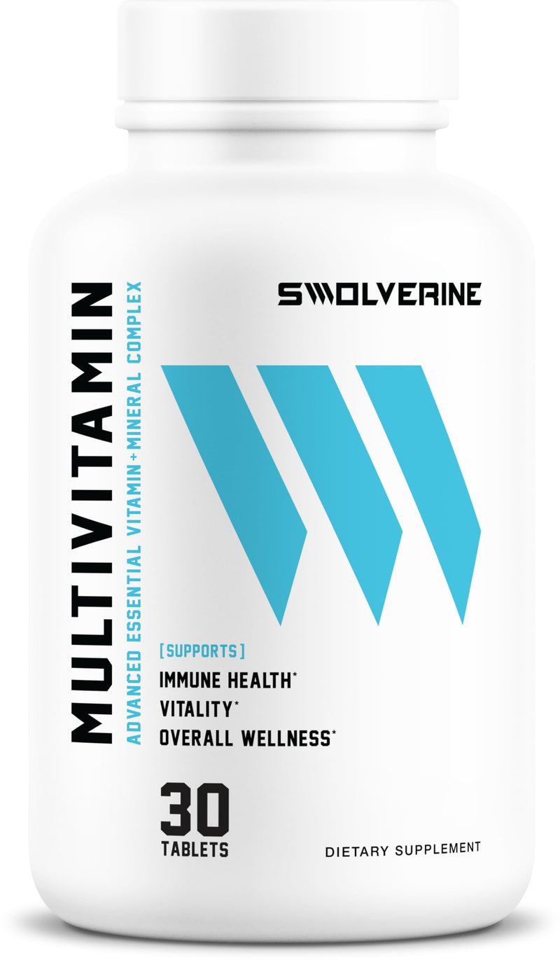 Swolverine Multivitamin for Men & Women – High-Potency Daily Multivitamin with B-Complex, Chelated Minerals & Antioxidants, Supports Energy, Circulatory System, Metabolism, Immunity & Active Lifestyle