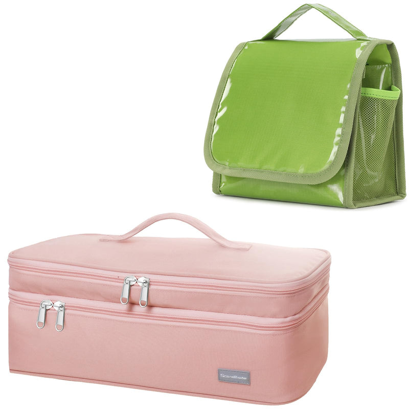 Double-Layer Travel Storage Bag & Travel Toiletry Bag for Women with Hanging Hook