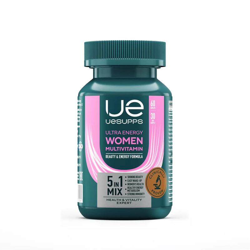 Ultra Energy Women's Multivitamin, 5-in-1 Beauty and Energy Formula for Health, Vitality, Metabolism, Immunity (90) 90