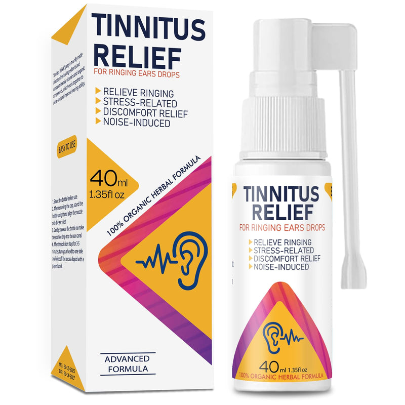 [Australia] - Tinnitus Relief Spray - 40ml, Natural Herbal Relief for Ringing Ears, Effective Treatment for Tinnitus to Reduce Ear Noise & Improve Hearing 1.35 Fl Oz (Pack of 1) 