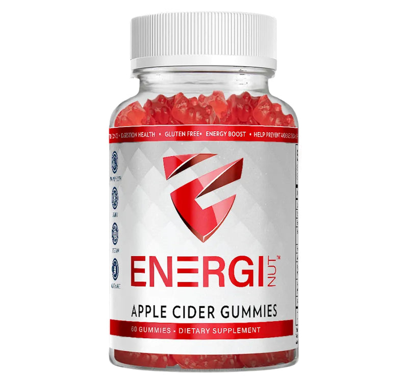 Energi ACV Gummies, 1000mg Apple Cider Vinegar, Immune Support, 60 Gummies | With Folic Acid, Vitamin B12, Pomegranate & Beet Juice, Supports Digestion & Metabolism, Keto-Friendly, Low Sugar