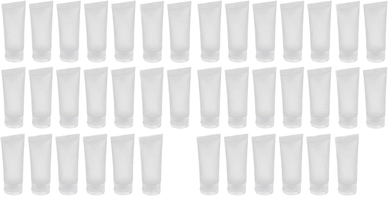 UPSTORE 20PCS Emply Plastic Cosmetic Soft Tube Vial Bottles with Flip Cover Makeup Travel Sample Packing Storage Holder Container for Facial Cleanser(100ml/3.4oz) (Pack of 2) 100 ml (Pack of 2)