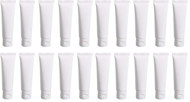 20Pcs 100ml/3.4oz Empty Refillable Plastic Squeeze Cosmetic Soft Tube Bottles with Flip Cap Makeup Travel Sample Packing Storage Toiletries Container Vial for Facial Cleaner Body Lotion (Pack of 2) 3.4 Ounces (Pack of 2)