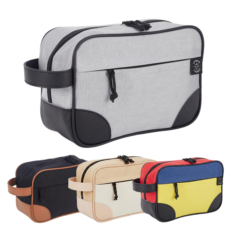 Living in a Bubble Premium Magnetic Bag. Durable Cordura Fabric Travel-Ready Toiletry Pouch for Camping, Traveling, Hiking, Family Trip (Gray) Gray
