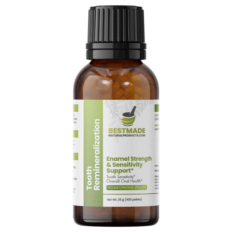 Bestmade Tooth Remineralization Support - Cell Salt Combination to Reduce Sensitivity, Protect Enamel & Strengthen Teeth, Natural, Homeopathic, Non-Toxic, 400 Pellets 400 Count (Pack of 1)