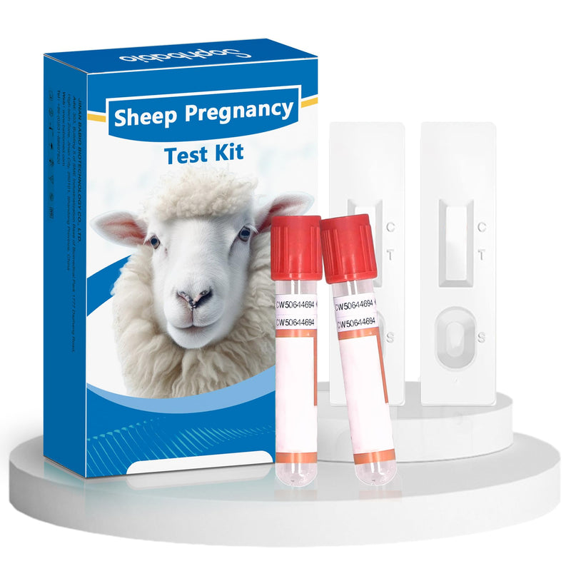 Sheep/Ovine/Goat Early Pregnancy (PAGs) Rapid Test Kit - 2 Tests, Hormones (PAGs), Whole Blood/Serum/Plasma Testing, Detect Pregnancy as Early as 28 Days Post-Breeding