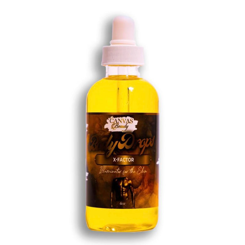 Canvas Beauty Body Drops – X-Factor Fragrance Body Oil with Coconut Oil, Hydrating Perfume Body Drops for Radiant Skin, 4 oz
